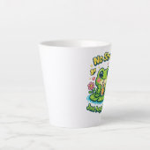 Tasse Latte Grenouille sans stress | Conception de grenouille (Devant)