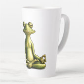 Tasse Latte Grenouille Zen (Angle droit)