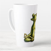 Tasse Latte Grenouille Zen (Angle gauche)