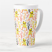 Tasse Latte Grenouilles joueuses (Angle droit)