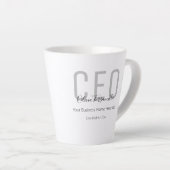 Tasse Latte Grey Black Name PDG (Angle droit)
