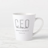 Tasse Latte Grey Black Name PDG (Droite)