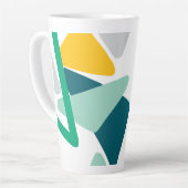 Tasse Latte Gribouillis de triangle 45 (Angle gauche)