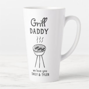 Tasse Latte Grill Daddy Daddy Caricature Fête des Pères