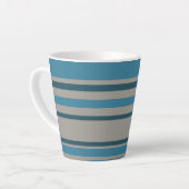 Tasse Latte Gris bleu rayé (Angle gauche)
