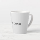Tasse Latte Gris clair minimaliste Plain moderne (Angle droit)