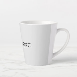 Tasse Latte Gris clair minimaliste Plain moderne