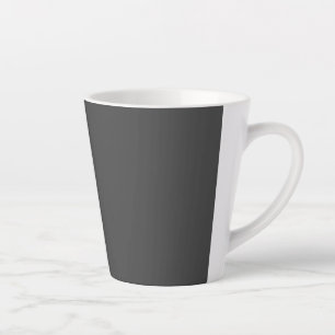 Tasse Latte Gris foncé, latte d'anguille noire