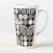 Tasse Latte Gris Noir Bohème (Droite)