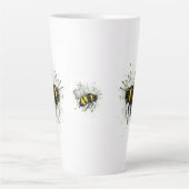 Tasse Latte Gros Bourdon Beau, Dessin Numérique (Devant)