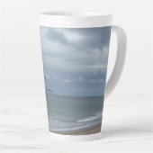 Tasse Latte Grosse boue latte ciel dramatique de l'océan (Angle droit)