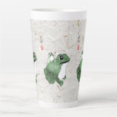 Tasse Latte Grosse grenouille Petit crapaud japonais 19e siècl (Devant)