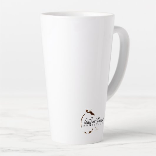 Tasse Latte Grosse muqueuse en latte (Angle droit)