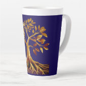 Tasse Latte Grosse Musique Latte En Fleur D'Or (Angle droit)