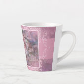 Tasse Latte Grosse pâte en latte rose (Droite)