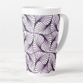 Tasse Latte Grosse tôle violette Twist 17 oz (Angle droit)