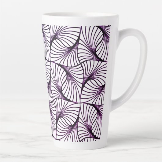 Tasse Latte Grosse tôle violette Twist 17 oz (Droite)