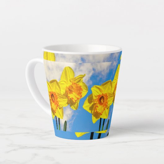 Tasse Latte Groupe de Daffodils Médaille d'or Fleurs (Angle gauche)