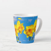 Tasse Latte Groupe de Daffodils Médaille d'or Fleurs (Angle droit)