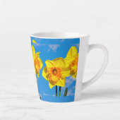 Tasse Latte Groupe de Daffodils Médaille d'or Fleurs (Droite)