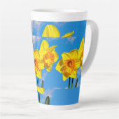 Tasse Latte Groupe de Daffodils Médaille d'or Fleurs (Angle droit)