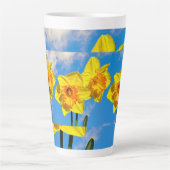 Tasse Latte Groupe de Daffodils Médaille d'or Fleurs (Devant)
