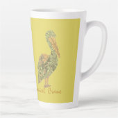 Tasse Latte Grue tropicale (Droite)