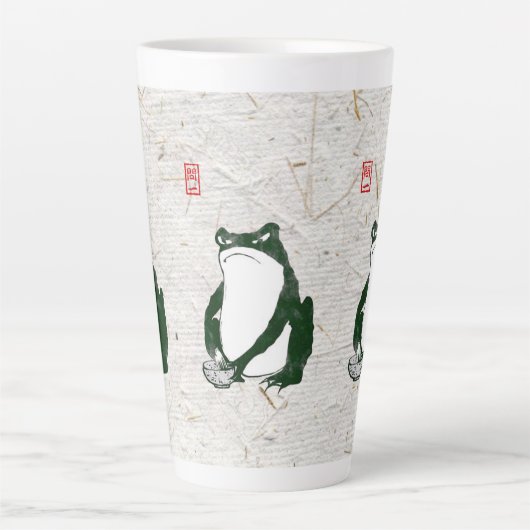Tasse Latte Grumpy Grenouille japonaise crapaud 19ème siècle (Devant)