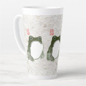 Tasse Latte Grumpy Grenouille japonaise crapaud 19ème siècle (Angle gauche)