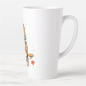 Tasse Latte Grumpy Orange Cat in Rain (Droite)