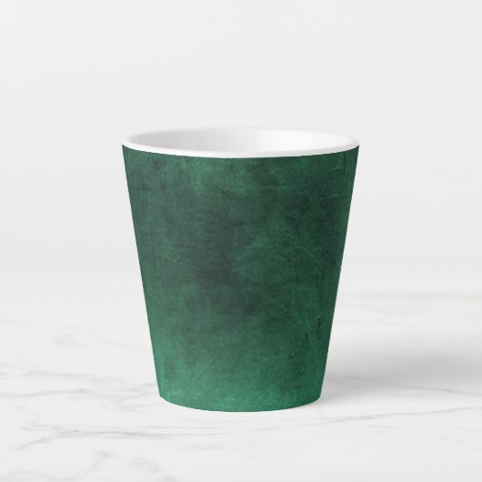 Tasse Latte Grunge foncé - Vert (Devant)