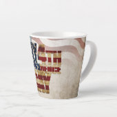 Tasse Latte Grunge USA juillet 4 Juillet Indépendance Graphiqu (Angle droit)