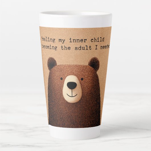 Tasse Latte "Guérir mon enfant intérieur" (Devant)