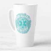 Tasse Latte Guerrier d'allergie alimentaire (Angle gauche)