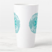 Tasse Latte Guerrier d'allergie alimentaire (Devant)