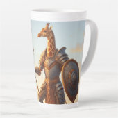 Tasse Latte Guerrier de girafe (Angle droit)