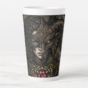 Tasse Latte Guerrière celtique Steampunk.