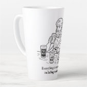 Tasse Latte Guide d'Aristote pour la modération (Angle gauche)