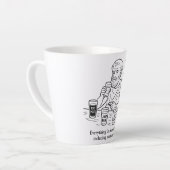 Tasse Latte Guide d'Aristote pour la modération (Angle gauche)