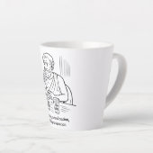 Tasse Latte Guide d'Aristote pour la modération (Angle droit)