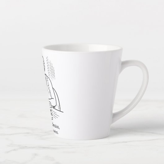 Tasse Latte Guide d'Aristote pour la modération (Droite)