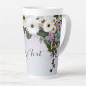 Tasse Latte Guirlande de gerbera (Angle droit)