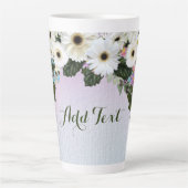 Tasse Latte Guirlande de gerbera (Devant)