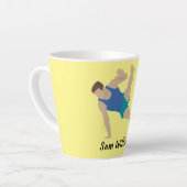 Tasse Latte Gymnaste masculin (Angle gauche)