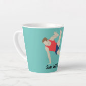 Tasse Latte Gymnaste masculin (Angle gauche)