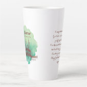 Tasse Latte Hajj Moubarak, Kaaba sainte à La Mecque Arabie Sao (Devant)