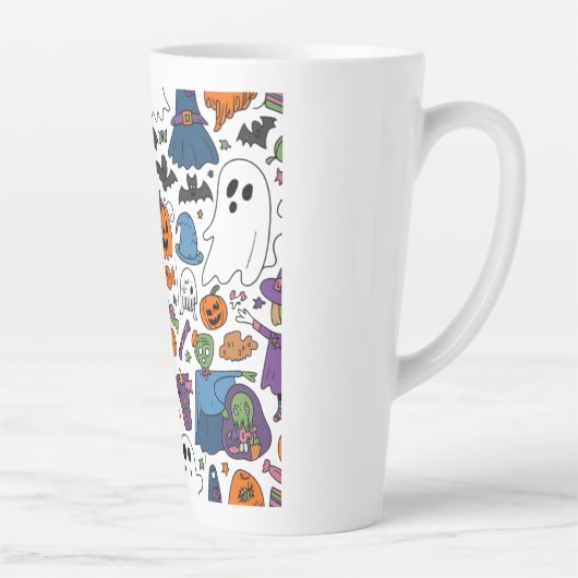 Tasse Latte Halloween (Droite)