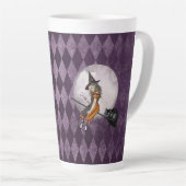 Tasse Latte Halloween Alice au pays des merveilles Cheshire Ca (Angle droit)