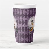 Tasse Latte Halloween Alice au pays des merveilles Cheshire Ca (Devant)