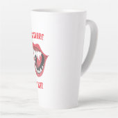 Tasse Latte Halloween Attention I Bite (Angle droit)